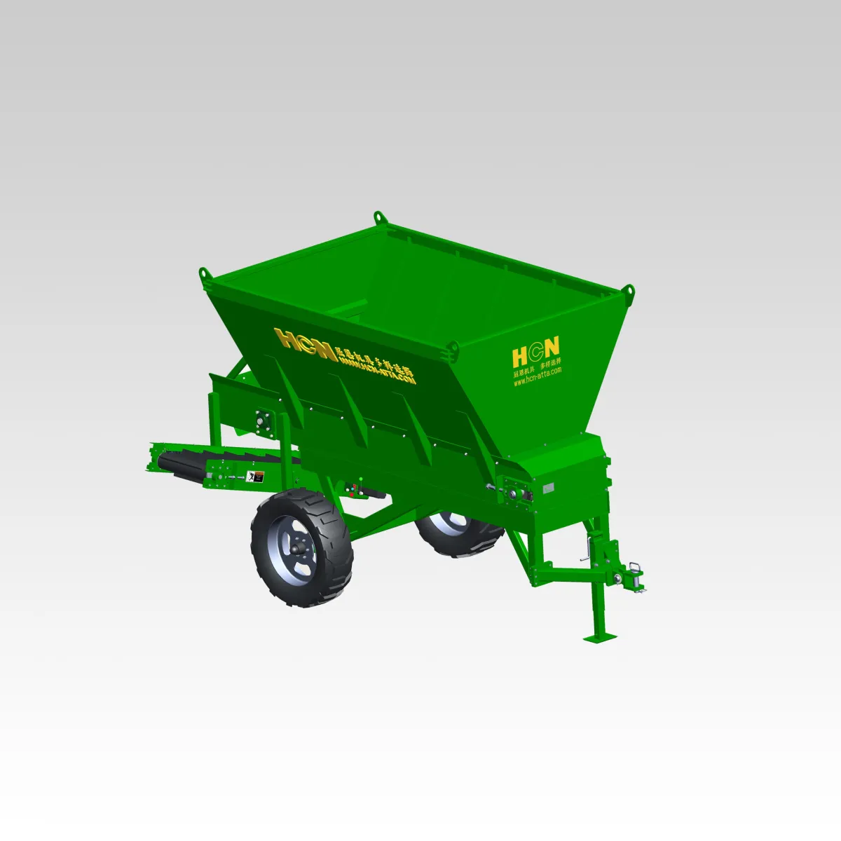 0523 Tow-behind material spreader — HCN engineering attachment