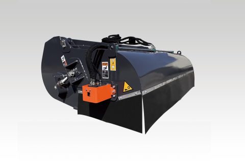 Skid Steer Sweeper Attachment for Fast Jobsite & Road Cleanup
