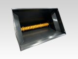 BM45 Bucket-style bed refill feeder — HCN engineering attachment
